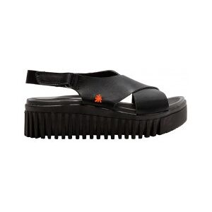 ART für Damen. 115741101003_001 Ledersandalen 1574 Brighton schwarz (36), 3 bis 5 cm, Klettverschluss, Lässig ART für Damen. 115741101003_001 Ledersandalen 1574 Brighton schwarz (36), 3 bis 5 cm, Klettverschluss, Lässig