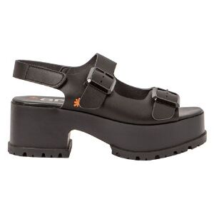 ART für Damen. 118211201003_001 Ledersandalen 1821 schwarz -Absatzhöhe 6cm (40), 5 bis 8 cm, Klettverschluss, Lässig ART für Damen. 118211201003_001 Ledersandalen 1821 schwarz -Absatzhöhe 6cm (40), 5 bis 8 cm, Klettverschluss, Lässig