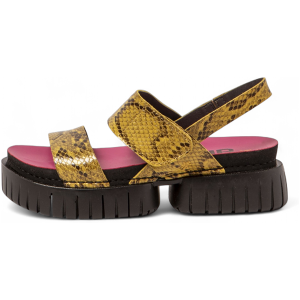 ART für Damen. 1188113XT003_024 Gelbe Madeira-Ledersandalen (38), 3 bis 5 cm, Klettverschluss, Lässig ART für Damen. 1188113XT003_024 Gelbe Madeira-Ledersandalen (38), 3 bis 5 cm, Klettverschluss, Lässig