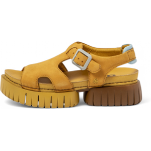 ART für Damen. 1188211F5003_024 Ledersandalen 1882 gelb (39), 3 bis 5 cm, Schnalle, Lässig ART für Damen. 1188211F5003_024 Ledersandalen 1882 gelb (39), 3 bis 5 cm, Schnalle, Lässig