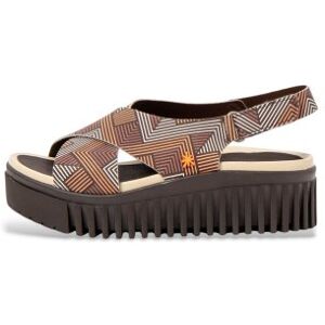 ART für Damen. 1157441GE003_ESP Sandalen 1574 Fantasy aus mehrfarbigem Leder (39), 3 bis 5 cm, Klettverschluss, Lässig ART für Damen. 1157441GE003_ESP Sandalen 1574 Fantasy aus mehrfarbigem Leder (39), 3 bis 5 cm, Klettverschluss, Lässig