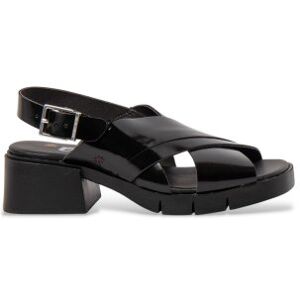 ART für Damen. 120631101003_001 Ledersandalen 2063 Shinny Varsovia schwarz (37), 5 bis 8 cm, Schnalle, Klassisch ART für Damen. 120631101003_001 Ledersandalen 2063 Shinny Varsovia schwarz (37), 5 bis 8 cm, Schnalle, Klassisch
