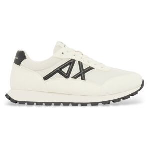 Giorgio Armani A X Armani Exchange für Herren. XM001960AF19388M0017 Off-White Turnschuhe mit Kontrastlogo (42), Weiß, Wohnung, Schnürsenkel, Lässig Giorgio Armani A X Armani Exchange für Herren. XM001960AF19388M0017 Off-White Turnschuhe mit Kontrastlogo (42), Weiß, Wohnung, Schnürsenkel, Lässig