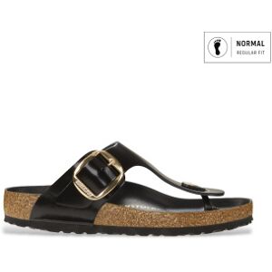 Birkenstock für Damen. 1021467 Leder-Sandalen Gizeh Big Buckle (Normale Passform) schwarz (40), Wohnung, Keine, Lässig Birkenstock für Damen. 1021467 Leder-Sandalen Gizeh Big Buckle (Normale Passform) schwarz (40), Wohnung, Keine, Lässig