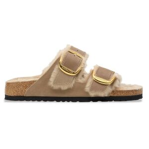 Birkenstock für Damen. 1030384 Sandalen aus Leder Arizona Big Buckle Lammfell (Schmale Passform) beige (40), Wohnung, Keine, Lässig Birkenstock für Damen. 1030384 Sandalen aus Leder Arizona Big Buckle Lammfell (Schmale Passform) beige (40), Wohnung, Keine, Lässig
