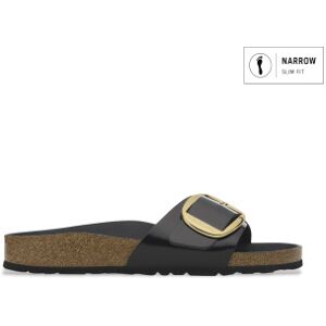 Birkenstock für Damen. 1022650 Leder-Sandalen Madrid Big Buckle (Schmale Passform) schwarz (42), Wohnung, Keine, Lässig Birkenstock für Damen. 1022650 Leder-Sandalen Madrid Big Buckle (Schmale Passform) schwarz (42), Wohnung, Keine, Lässig