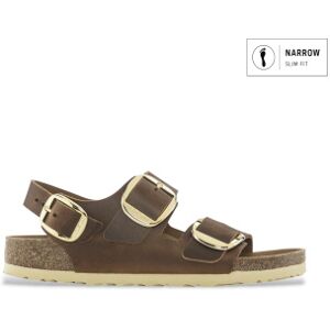Birkenstock für Damen. 1024067 Leder-Sandalen Milano (Schmale Passform) braun (40), Wohnung, Schnalle, Lässig Birkenstock für Damen. 1024067 Leder-Sandalen Milano (Schmale Passform) braun (40), Wohnung, Schnalle, Lässig