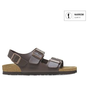 Birkenstock Unisex. 34703 Sandalen Milano Birko-Flor (Schmale Passform) braun (40), Leder, Wohnung, Schnalle, Lässig Birkenstock Unisex. 34703 Sandalen Milano Birko-Flor (Schmale Passform) braun (40), Leder, Wohnung, Schnalle, Lässig