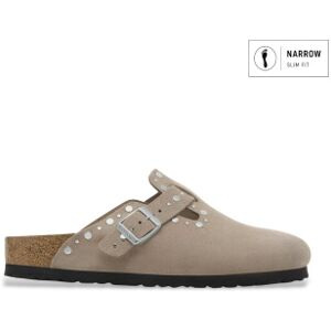 Birkenstock für Damen. 1030418 Zuecos Boston Rivet Suede (Schmale Passform) taupe (41), Wohnung, Wildleder, Keine, Lässig Birkenstock für Damen. 1030418 Zuecos Boston Rivet Suede (Schmale Passform) taupe (41), Wohnung, Wildleder, Keine, Lässig