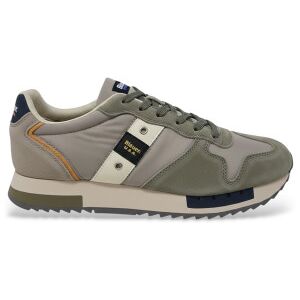 Blauer für Herren. S6QUEENS01 Turnschuhe Queens 01 grün (46), Leder, Wohnung, Schnürsenkel, Lässig Blauer für Herren. S6QUEENS01 Turnschuhe Queens 01 grün (46), Leder, Wohnung, Schnürsenkel, Lässig