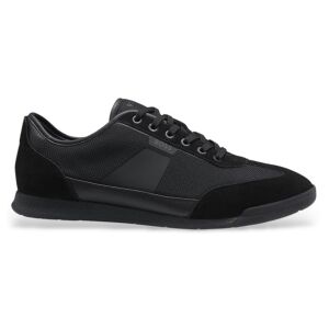 Boss für Herren. 50563824 Turnschuhe mit Rillensohle schwarz (40), Wohnung, Schnürsenkel, Lässig Boss für Herren. 50563824 Turnschuhe mit Rillensohle schwarz (40), Wohnung, Schnürsenkel, Lässig