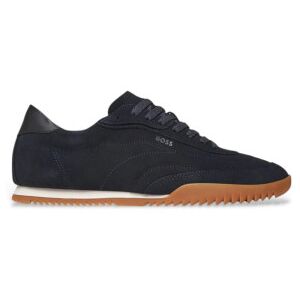 Boss für Herren. 50548707 Careton Leder Sneakers navy (41), Wohnung, Schnürsenkel, Lässig, Marine Boss für Herren. 50548707 Careton Leder Sneakers navy (41), Wohnung, Schnürsenkel, Lässig, Marine