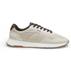 Boss für Herren. 50563962 Titanium beige Turnschuhe (40), Wohnung, Schnürsenkel, Lässig Boss für Herren. 50563962 Titanium beige Turnschuhe (40), Wohnung, Schnürsenkel, Lässig