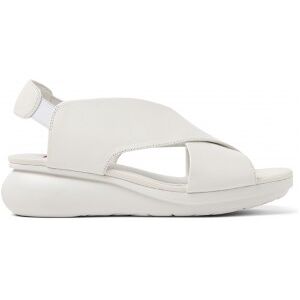 Camper für Damen. K200066-052 Ballonleder-Sandalen weiß -Höhe 5,1cm Keil (39), 5 bis 8 cm, Keine, Lässig Camper für Damen. K200066-052 Ballonleder-Sandalen weiß -Höhe 5,1cm Keil (39), 5 bis 8 cm, Keine, Lässig
