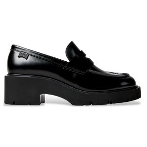 Camper für Damen. K201425-002 Milah Leder Mokassins schwarz (40), 3 bis 5 cm, Keine, Lässig, Party, Klassisch Camper für Damen. K201425-002 Milah Leder Mokassins schwarz (40), 3 bis 5 cm, Keine, Lässig, Party, Klassisch