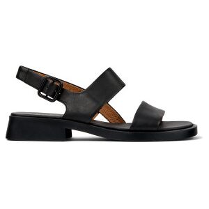 Camper für Damen. K201486-005 Dana Ledersandalen schwarz (41), Wohnung, Schnalle, Lässig Camper für Damen. K201486-005 Dana Ledersandalen schwarz (41), Wohnung, Schnalle, Lässig