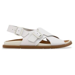 Camper für Damen. K201880-003 Ledersandalen Lluc Sandale weiß (36), Wohnung, Schnalle, Lässig Camper für Damen. K201880-003 Ledersandalen Lluc Sandale weiß (36), Wohnung, Schnalle, Lässig
