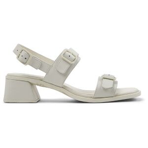 Camper für Damen. K201739-002 Kora Sandalen aus weißem Leder (39), 3 bis 5 cm, Schnalle, Lässig, Nachhaltig Camper für Damen. K201739-002 Kora Sandalen aus weißem Leder (39), 3 bis 5 cm, Schnalle, Lässig, Nachhaltig