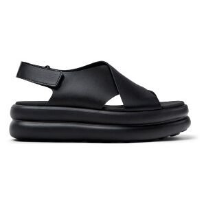 Camper für Damen. K201727-001 Sandalen Pelotas Flota Up schwarz (39), Leder, 5 bis 8 cm, Klettverschluss, Lässig Camper für Damen. K201727-001 Sandalen Pelotas Flota Up schwarz (39), Leder, 5 bis 8 cm, Klettverschluss, Lässig