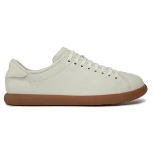Camper für Herren. K100974-001 Pelotas Soller Turnschuhe aus weißem Leder (43), Wohnung, Schnürsenkel, Lässig Camper für Herren. K100974-001 Pelotas Soller Turnschuhe aus weißem Leder (43), Wohnung, Schnürsenkel, Lässig