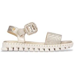 Carmela für Damen. 16326601-ORO Leder-Sandalen 163266 golden (39), Wohnung, Schnalle, Lässig Carmela für Damen. 16326601-ORO Leder-Sandalen 163266 golden (39), Wohnung, Schnalle, Lässig