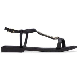 Carmela für Damen. 16329502-NEGRO Leder-Sandalen 163295 schwarz (37), Wohnung, Schnalle, Lässig, Klassisch Carmela für Damen. 16329502-NEGRO Leder-Sandalen 163295 schwarz (37), Wohnung, Schnalle, Lässig, Klassisch
