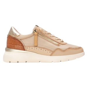 Carmela für Damen. 16243003-BEIGE Leder Turnschuhe 162430 beige (38), 3 bis 5 cm, Reißverschluss, Lässig Carmela für Damen. 16243003-BEIGE Leder Turnschuhe 162430 beige (38), 3 bis 5 cm, Reißverschluss, Lässig