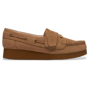 Clarks für Damen. 26186339 Polden Moc Wildleder Slipper braun (38), Wohnung, Schnürsenkel, Lässig Clarks für Damen. 26186339 Polden Moc Wildleder Slipper braun (38), Wohnung, Schnürsenkel, Lässig