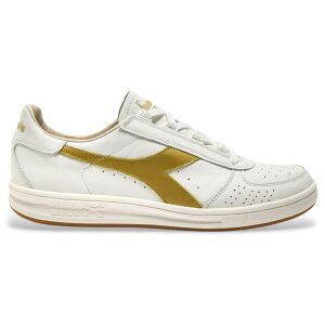 Diadora Unisex. 201181586 Turnschuhe B.Elite '84 Italia weiß, gold (38), Leder, Wohnung, Schnürsenkel, Lässig Diadora Unisex. 201181586 Turnschuhe B.Elite '84 Italia weiß, gold (38), Leder, Wohnung, Schnürsenkel, Lässig