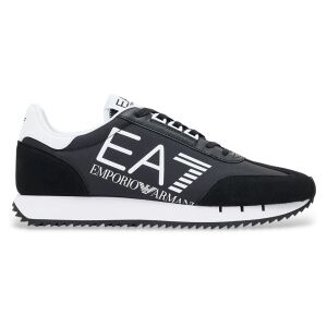EA7 für Herren. 7X000541_AF18609 Vintage Turnschuhe Schwarz (45 1/3), Wohnung, Schnürsenkel, Lässig EA7 für Herren. 7X000541_AF18609 Vintage Turnschuhe Schwarz (45 1/3), Wohnung, Schnürsenkel, Lässig