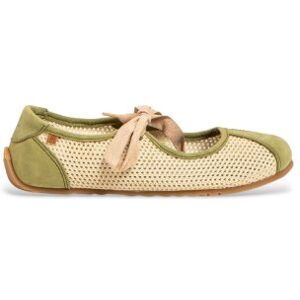 El Naturalista für Damen. 25936C1OL005_0G3 Leder-Ballettpumps N5936C grün (40), Stoff, Wohnung, Schnürsenkel, Lässig El Naturalista für Damen. 25936C1OL005_0G3 Leder-Ballettpumps N5936C grün (40), Stoff, Wohnung, Schnürsenkel, Lässig