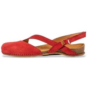 El Naturalista für Damen. 258131281005_008 Ledersandalen 5813 Panglao rot (37), Wohnung, Klettverschluss, Lässig El Naturalista für Damen. 258131281005_008 Ledersandalen 5813 Panglao rot (37), Wohnung, Klettverschluss, Lässig