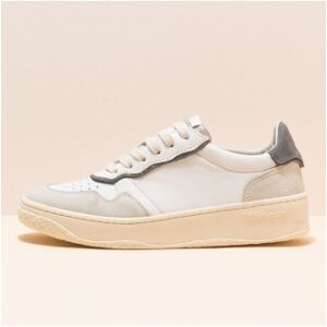 El Naturalista Unisex. 2584012G8005_017 Leder Turnschuhe N5840 Multi Material weiß (46), Stoff, Wohnung, 1 bis 3 cm, Schnürsenkel, Lässig El Naturalista Unisex. 2584012G8005_017 Leder Turnschuhe N5840 Multi Material weiß (46), Stoff, Wohnung, 1 bis 3 cm, Schnürsenkel, Lässig