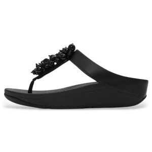 Fitflop für Damen. A2D-001 Perlen-Cluster-Sandalen schwarz (39), 3 bis 5 cm, Keine, Lässig Fitflop für Damen. A2D-001 Perlen-Cluster-Sandalen schwarz (39), 3 bis 5 cm, Keine, Lässig