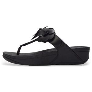 Fitflop für Damen. A4N-001 Sandalen Lulu Flower schwarz (37), 3 bis 5 cm, Keine, Lässig Fitflop für Damen. A4N-001 Sandalen Lulu Flower schwarz (37), 3 bis 5 cm, Keine, Lässig