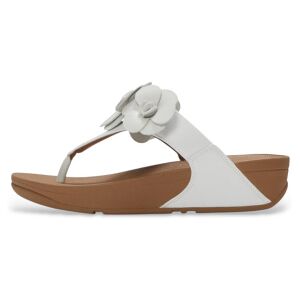 Fitflop für Damen. A4N-194 Sandalen Lulu Flower Toe-Post weiß (37), 1 bis 3 cm, Keine, Lässig Fitflop für Damen. A4N-194 Sandalen Lulu Flower Toe-Post weiß (37), 1 bis 3 cm, Keine, Lässig