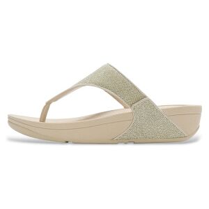 Fitflop für Damen. A4Z-675 Lulu Schimmerglitz Zehensteg-Sandalen gold (37), 1 bis 3 cm, Keine, Lässig Fitflop für Damen. A4Z-675 Lulu Schimmerglitz Zehensteg-Sandalen gold (37), 1 bis 3 cm, Keine, Lässig