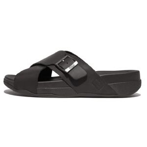Fitflop für Herren. HC2-001 Surfer Ledersandalen schwarz (43), Wohnung, Lässig Fitflop für Herren. HC2-001 Surfer Ledersandalen schwarz (43), Wohnung, Lässig
