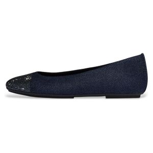 Fitflop für Damen. A0L-D71 Ballerinas Delicato Kristall navy (36), Stoff, Wohnung, Keine, Lässig, Marine Fitflop für Damen. A0L-D71 Ballerinas Delicato Kristall navy (36), Stoff, Wohnung, Keine, Lässig, Marine