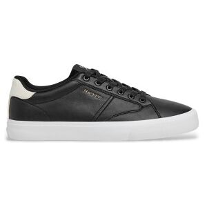 Hackett London für Herren. HMS200066 Blake Adventure Leder Sneakers schwarz (43), Wohnung, Schnürsenkel, Lässig Hackett London für Herren. HMS200066 Blake Adventure Leder Sneakers schwarz (43), Wohnung, Schnürsenkel, Lässig
