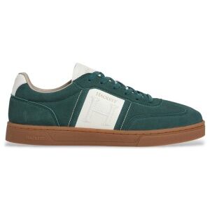 Hackett London für Herren. HMS200054 Harper League Leder Turnschuhe grün (40), Wohnung, Schnürsenkel, Lässig Hackett London für Herren. HMS200054 Harper League Leder Turnschuhe grün (40), Wohnung, Schnürsenkel, Lässig