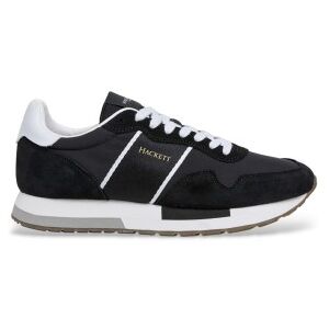 Hackett London für Herren. HMS200088 Turnschuhe Keston Symbol schwarz (43), Wohnung, Schnürsenkel, Lässig Hackett London für Herren. HMS200088 Turnschuhe Keston Symbol schwarz (43), Wohnung, Schnürsenkel, Lässig