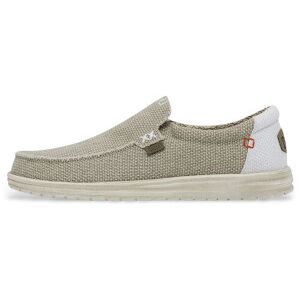 HeyDude für Herren. HD40124 Mokassins Mikka Geflochten beige (40), Stoff, Wohnung, Schnürsenkel, Lässig HeyDude für Herren. HD40124 Mokassins Mikka Geflochten beige (40), Stoff, Wohnung, Schnürsenkel, Lässig