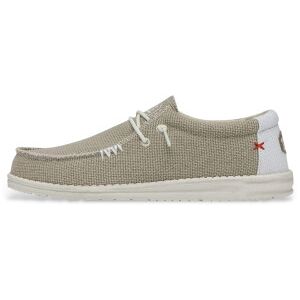 HeyDude für Herren. HD40003 Wally Geflochtene Mokassins beige (41), Stoff, Wohnung, Schnürsenkel, Lässig HeyDude für Herren. HD40003 Wally Geflochtene Mokassins beige (41), Stoff, Wohnung, Schnürsenkel, Lässig