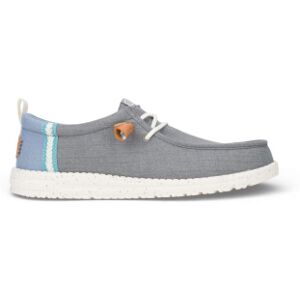 HeyDude für Herren. HD43086 Turnschuhe Wally Craft Leinen grau (44), Stoff, Wohnung, Schnürsenkel, Lässig HeyDude für Herren. HD43086 Turnschuhe Wally Craft Leinen grau (44), Stoff, Wohnung, Schnürsenkel, Lässig