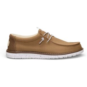HeyDude für Herren. HD45301 Turnschuhe Wally Mesh Neutrals braun (43), Stoff, Wohnung, Schnürsenkel, Lässig HeyDude für Herren. HD45301 Turnschuhe Wally Mesh Neutrals braun (43), Stoff, Wohnung, Schnürsenkel, Lässig