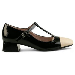 Hispanitas für Damen. BHI243667 Schwarze T-Strap-Lederschuhe (36), 3 bis 5 cm, Schnalle, Lässig Hispanitas für Damen. BHI243667 Schwarze T-Strap-Lederschuhe (36), 3 bis 5 cm, Schnalle, Lässig