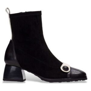 Hispanitas für Damen. BHI254219 Schwarze Veloursleder-Stiefeletten (36), 1 bis 3 cm, Reißverschluss, Lässig Hispanitas für Damen. BHI254219 Schwarze Veloursleder-Stiefeletten (36), 1 bis 3 cm, Reißverschluss, Lässig