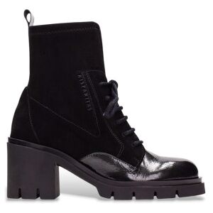 Hispanitas für Damen. HI254281 Zurich Rock Lederstiefeletten schwarz (40), 5 bis 8 cm, Reißverschluss, Lässig Hispanitas für Damen. HI254281 Zurich Rock Lederstiefeletten schwarz (40), 5 bis 8 cm, Reißverschluss, Lässig