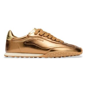 HOFF für Damen. 22561011 Golden Bridge Metallics Leder Turnschuhe (39), Wohnung, Schnürsenkel, Lässig HOFF für Damen. 22561011 Golden Bridge Metallics Leder Turnschuhe (39), Wohnung, Schnürsenkel, Lässig